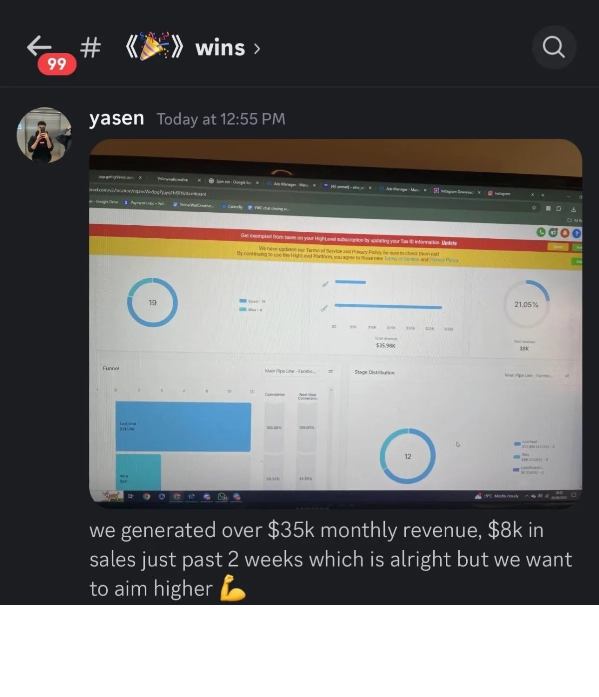 Yasen — $35K monthly revenue, $8K in sales in the past two weeks